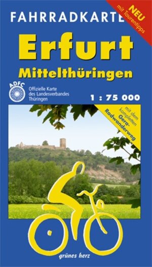 Buchcover Fahrradkarte Erfurt - Mittelthüringen | EAN 9783935621717 | ISBN 3-935621-71-X | ISBN 978-3-935621-71-7