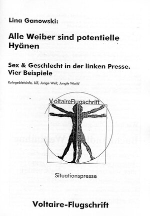 Buchcover Alle Weiber sind potentielle Hyänen | Lina Ganowski | EAN 9783935673037 | ISBN 3-935673-03-5 | ISBN 978-3-935673-03-7