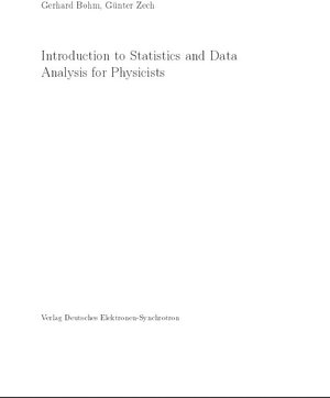 Buchcover Introduction to Statistics and Data Analysis for Physicists | Gerhard Bohm | EAN 9783935702416 | ISBN 3-935702-41-8 | ISBN 978-3-935702-41-6