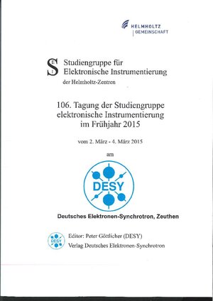 Buchcover 106. Tagung der Studiengruppe elektronische Instrumentierung im Frühjahr 2015  | EAN 9783935702966 | ISBN 3-935702-96-5 | ISBN 978-3-935702-96-6