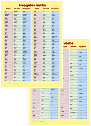 Buchcover Irregular Verbs - Lernkarte DIN A4 | Heinrich Stiefel | EAN 9783935794008 | ISBN 3-935794-00-2 | ISBN 978-3-935794-00-8