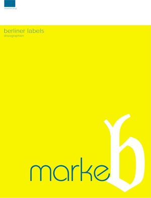 Buchcover Marke B  | EAN 9783935843188 | ISBN 3-935843-18-6 | ISBN 978-3-935843-18-8