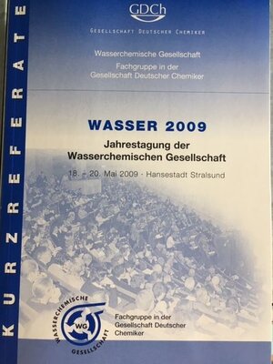 Buchcover Wasser 2009, Jahrestagung der Wasserchemischen Gesellschaft  | EAN 9783936028560 | ISBN 3-936028-56-7 | ISBN 978-3-936028-56-0