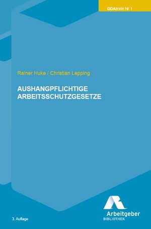 Buchcover Aushangpflichtige Arbeitsschutzgesetze  | EAN 9783936074017 | ISBN 3-936074-01-1 | ISBN 978-3-936074-01-7