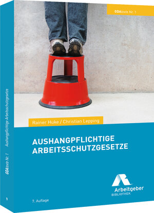 Buchcover Aushangpflichtige Arbeitsschutzgesetze  | EAN 9783936074871 | ISBN 3-936074-87-9 | ISBN 978-3-936074-87-1