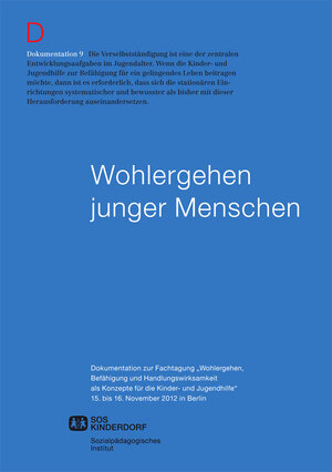 Buchcover Wohlergehen junger Menschen  | EAN 9783936085808 | ISBN 3-936085-80-3 | ISBN 978-3-936085-80-8