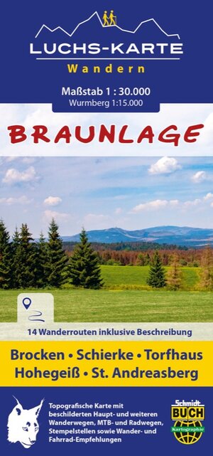 Buchcover Luchskarte Braunlage | Bernhard Spachmüller | EAN 9783936185959 | ISBN 3-936185-95-6 | ISBN 978-3-936185-95-9