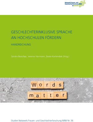Buchcover Geschlechterinklusive Sprache an Hochschulen fördern  | EAN 9783936199352 | ISBN 3-936199-35-3 | ISBN 978-3-936199-35-2