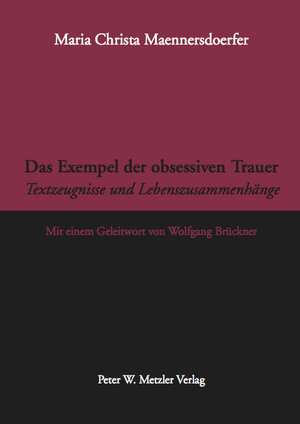 Buchcover Das Exempel der obsessiven Trauer | Maria Christa Maennersdoerfer | EAN 9783936283143 | ISBN 3-936283-14-1 | ISBN 978-3-936283-14-3