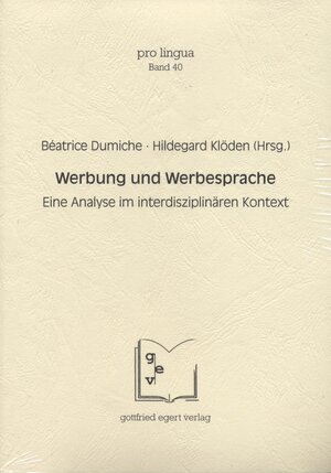 Buchcover Werbung und Werbesprache  | EAN 9783936496055 | ISBN 3-936496-05-6 | ISBN 978-3-936496-05-5