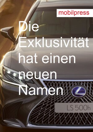 Buchcover Lexus LS 500h  | EAN 9783936505566 | ISBN 3-936505-56-X | ISBN 978-3-936505-56-6