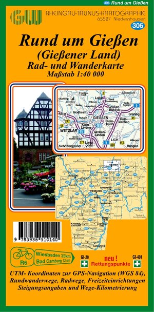 Buchcover 306 Rund um Gießen (Gießner Land)  | EAN 9783936510140 | ISBN 3-936510-14-8 | ISBN 978-3-936510-14-0
