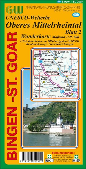 Buchcover 40b Bingen - St. Goar / Oberes Mittelrheintal | EAN 9783936510317 | ISBN 3-936510-31-8 | ISBN 978-3-936510-31-7