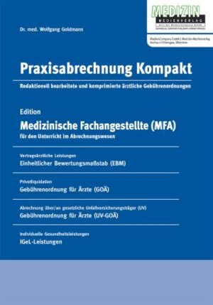 Buchcover Praxisababrechnung Kompakt | Wolfgang Goldmann | EAN 9783936715736 | ISBN 3-936715-73-4 | ISBN 978-3-936715-73-6