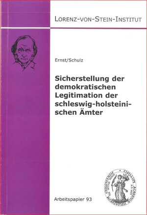 Buchcover Sicherstellung der demokratischen Legitimation der schleswig-holsteinischen Ämter | Sönke E Schulz | EAN 9783936773590 | ISBN 3-936773-59-9 | ISBN 978-3-936773-59-0