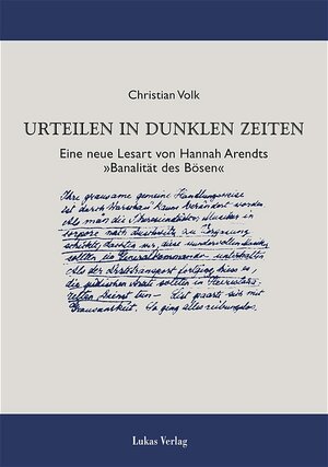 Buchcover Urteilen in dunklen Zeiten | Christian Volk | EAN 9783936872545 | ISBN 3-936872-54-6 | ISBN 978-3-936872-54-5