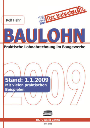 Buchcover Baulohn 2009 | Rolf Hahn | EAN 9783937015248 | ISBN 3-937015-24-8 | ISBN 978-3-937015-24-8