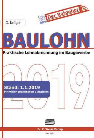 Buchcover Baulohn 2019 | Günther Krüger | EAN 9783937015668 | ISBN 3-937015-66-3 | ISBN 978-3-937015-66-8