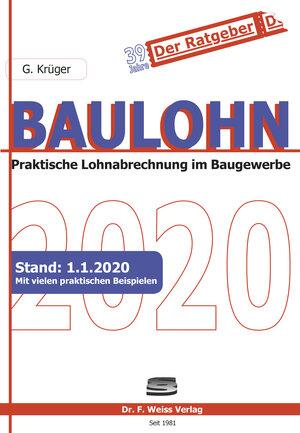 Buchcover Baulohn 2020 | Günther Krüger | EAN 9783937015705 | ISBN 3-937015-70-1 | ISBN 978-3-937015-70-5