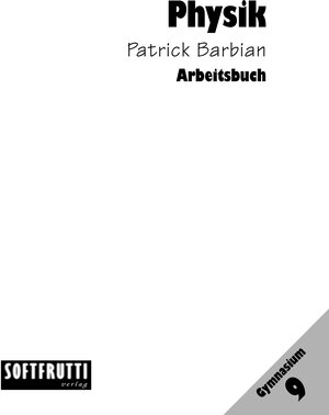 Buchcover Physik Gymnasium | Patrick Barbian | EAN 9783937060019 | ISBN 3-937060-01-4 | ISBN 978-3-937060-01-9