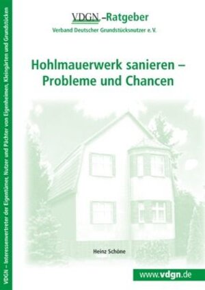 Buchcover Hohlmauerwerk sanieren - Probleme und Chancen | Heinz Schöne | EAN 9783937080284 | ISBN 3-937080-28-7 | ISBN 978-3-937080-28-4