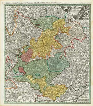 Buchcover Historische Karte: Oberer und größerer Teil von FRANKEN 1707 (Plano) | Johann B Homann | EAN 9783937135168 | ISBN 3-937135-16-2 | ISBN 978-3-937135-16-8