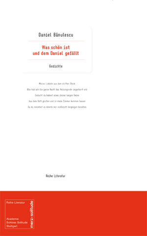 Buchcover Was schön ist und dem Daniel gefällt | Daniel Banulescu | EAN 9783937158464 | ISBN 3-937158-46-4 | ISBN 978-3-937158-46-4