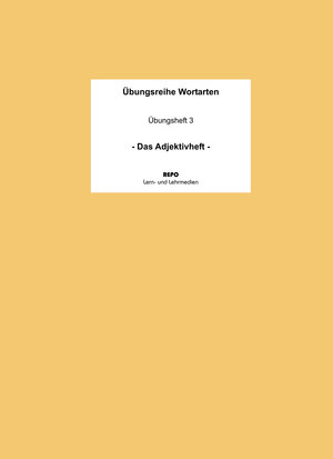 Buchcover Übungsreihe Wortarten - Das Adjektivheft | Ralf Regendantz | EAN 9783937196688 | ISBN 3-937196-68-4 | ISBN 978-3-937196-68-8