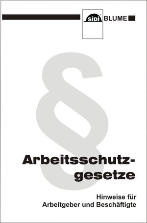 Buchcover Arbeitsschutzgesetze | Sven Ritterbusch | EAN 9783937213125 | ISBN 3-937213-12-0 | ISBN 978-3-937213-12-5