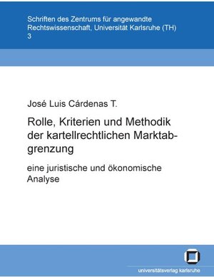 Buchcover Rolle, Kriterien und Methodik der kartellrechtlichen Marktabgrenzung: eine juristische und ökonomische Analyse | José L Cárdenas | EAN 9783937300931 | ISBN 3-937300-93-7 | ISBN 978-3-937300-93-1