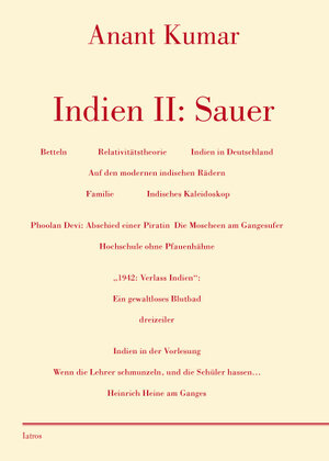 Buchcover Indien: Sauer | Anant Kumar | EAN 9783937439495 | ISBN 3-937439-49-8 | ISBN 978-3-937439-49-5