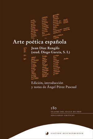 Buchcover Arte poética española | Juan Díaz Rengifo | EAN 9783937734903 | ISBN 3-937734-90-2 | ISBN 978-3-937734-90-3