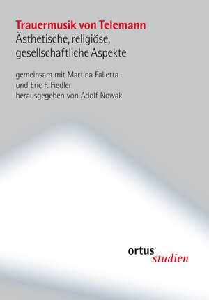 Buchcover Trauermusik von Telemann  | EAN 9783937788364 | ISBN 3-937788-36-0 | ISBN 978-3-937788-36-4