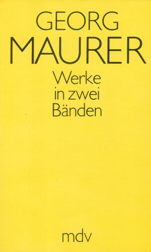 Buchcover Georg Maurer | Georg Maurer | EAN 9783937799155 | ISBN 3-937799-15-X | ISBN 978-3-937799-15-5