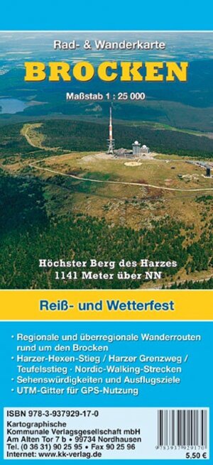 Buchcover Brocken  | EAN 9783937929170 | ISBN 3-937929-17-7 | ISBN 978-3-937929-17-0