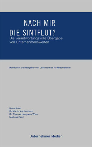 Buchcover Nach mir die Sintflut? | Hans Knürr | EAN 9783937960005 | ISBN 3-937960-00-7 | ISBN 978-3-937960-00-5