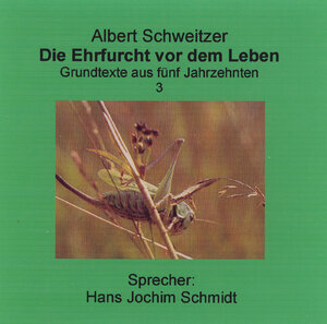 Buchcover Die Ehrfurcht vor dem Leben | Albert Schweitzer | EAN 9783937976082 | ISBN 3-937976-08-6 | ISBN 978-3-937976-08-2