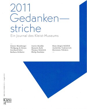Buchcover 2011 Gedankenstriche | Thomas Nehrlich | EAN 9783938008324 | ISBN 3-938008-32-6 | ISBN 978-3-938008-32-4
