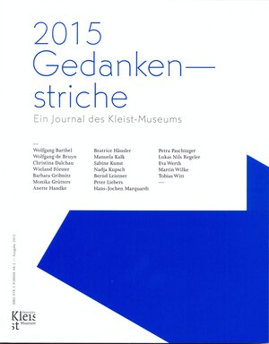 Buchcover 2015 Gedankenstriche | Monika Grütters | EAN 9783938008485 | ISBN 3-938008-48-2 | ISBN 978-3-938008-48-5