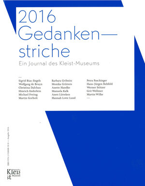 Buchcover 2016 Gedankenstriche | Sigrid Bias-Engels | EAN 9783938008508 | ISBN 3-938008-50-4 | ISBN 978-3-938008-50-8