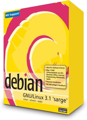 Debian 3.1 sarge Professional Softwarebox. 2 DVDs