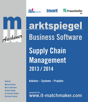 Buchcover Marktspiegel Business Software Supply Chain Management 2013/2014 | Karsten Sontow | EAN 9783938102381 | ISBN 3-938102-38-1 | ISBN 978-3-938102-38-1