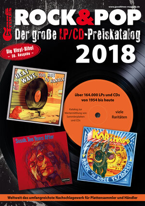Buchcover Der große Rock & Pop LP/CD Preiskatalog 2018 | Martin Reichold | EAN 9783938155318 | ISBN 3-938155-31-0 | ISBN 978-3-938155-31-8