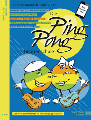 Buchcover Die Ping Pong-Gitarrenschule | Andreas Knoblich | EAN 9783938202784 | ISBN 3-938202-78-5 | ISBN 978-3-938202-78-4