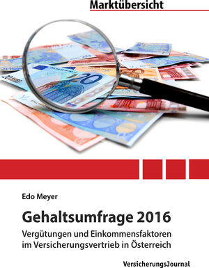 Buchcover Gehaltsumfrage 2016 | Edo Meyer | EAN 9783938226520 | ISBN 3-938226-52-8 | ISBN 978-3-938226-52-0
