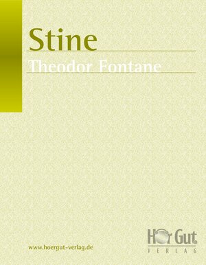 Buchcover Stine | Theodor Fontane | EAN 9783938230541 | ISBN 3-938230-54-1 | ISBN 978-3-938230-54-1