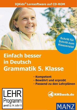 Buchcover Einfach besser lernen - Fit in Deutsch: Grammatik 5. Klasse (Windows 10 / 8 / 7 / Vista / XP) | Peter Süss | EAN 9783938280942 | ISBN 3-938280-94-8 | ISBN 978-3-938280-94-2