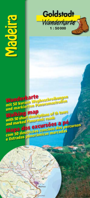Buchcover Goldstadt Wanderkarte Madeira | Oliver Breda | EAN 9783938282250 | ISBN 3-938282-25-8 | ISBN 978-3-938282-25-0