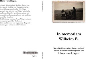 Buchcover In memoriam Wilhelm B. | Hans vom Hagen | EAN 9783938290057 | ISBN 3-938290-05-6 | ISBN 978-3-938290-05-7