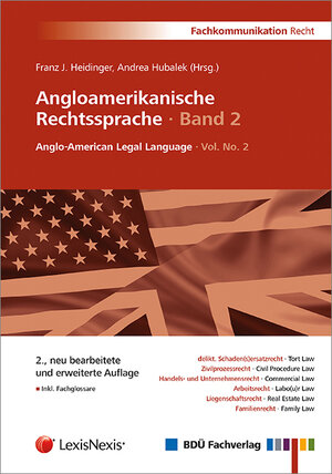 Buchcover Angloamerikanische Rechtssprache · Band 2 | Franz J Heidinger | EAN 9783938430514 | ISBN 3-938430-51-6 | ISBN 978-3-938430-51-4